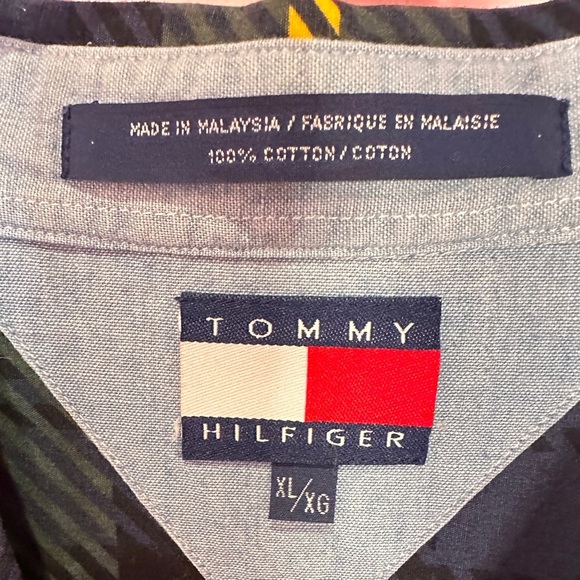 Rare Tommy Hilfiger Men's Multicolor Plaid Shirt Size XL - Picture 3 of 4